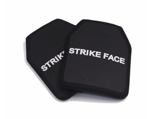 Полегшена керамічна балістична плита (1шт.) Protector Strike Face клас NIJ IV (6 клас ДСТУ), Черный