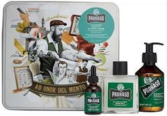 Набір подарунковий для догляду за бородою з 3-х предметів Proraso Beard Kit Refresh, 400693
