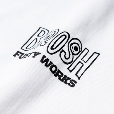 Футболка біла M BROSH &times; FUSTY WORKS S/S TEE FACE LOGO WHITE M