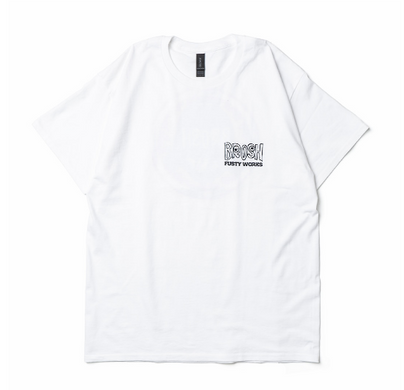 Футболка біла M BROSH &times; FUSTY WORKS S/S TEE FACE LOGO WHITE M