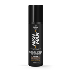 Спрей камуфляж для сивого волосся коричневий Nishman Magic Retouch "Medium Brown" 100ml