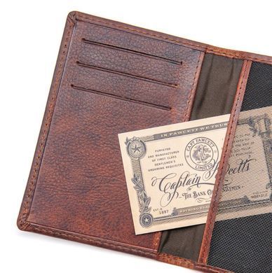 Кожаный кошелек для паспорта Captain Fawcett Leather Passport Wallet with RFID Lining