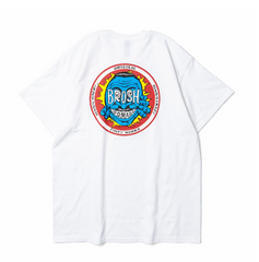 Футболка белая L BROSH &times; FUSTY WORKS S/S TEE FACE LOGO WHITE L