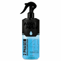 Двофазний спрей кондиціонер для волосся та бороди Nishman Keratin №04 400ml