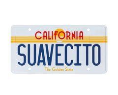 Вывеска Suavecito Golden State License Plate