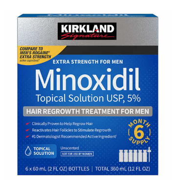 Лосьон minoxidil 5% KIRKLAND (6 флаконов) + дозатор