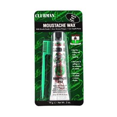 Віск для вусів Clubman Moustache wax black, Clubman Pinaud, 14 г