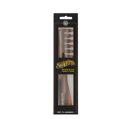 Текстуруючий гребінець з бурштинового ацетату Suavecito Аmber acetate texture comb