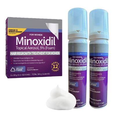 Пена женская minoxidil 5% KIRKLAND (2 флакона)