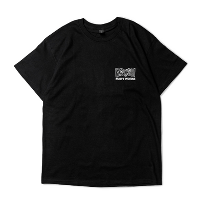 Футболка чорна XL BROSH &times; FUSTY WORKS S/S TEE FACE LOGO BLACK XL