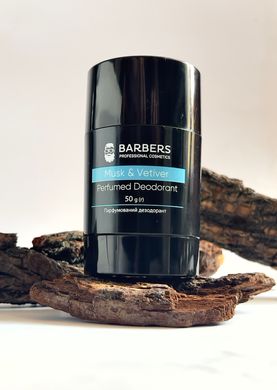 Парфумований дезодорант Barbers Musk & Vetiver 50 г